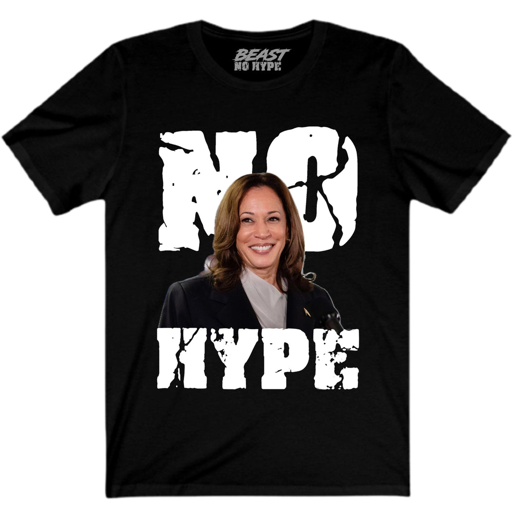 KAMALA HARRIS NO HYPE BLACK TEE