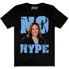 Load image into Gallery viewer, KAMALA HARRIS NO HYPE BLACK TEE
