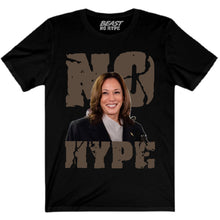 Load image into Gallery viewer, KAMALA HARRIS NO HYPE BLACK TEE
