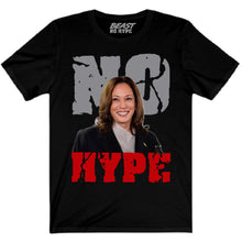 Load image into Gallery viewer, KAMALA HARRIS NO HYPE BLACK TEE
