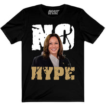 Load image into Gallery viewer, KAMALA HARRIS NO HYPE BLACK TEE
