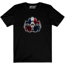 Load image into Gallery viewer, BEAST LION COUNTRY FLAG TEE-BLACK
