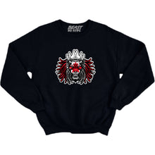 Load image into Gallery viewer, BEAST LION COUNTRY FLAG CREWNECK-BLACK
