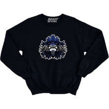 Load image into Gallery viewer, BEAST LION COUNTRY FLAG CREWNECK-BLACK
