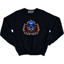 Load image into Gallery viewer, BEAST LION COUNTRY FLAG CREWNECK-BLACK
