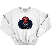 Load image into Gallery viewer, BEAST LION COUNTRY FLAG CREWNECK-WHITE
