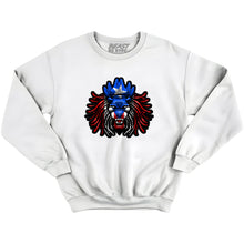 Load image into Gallery viewer, BEAST LION COUNTRY FLAG CREWNECK-WHITE
