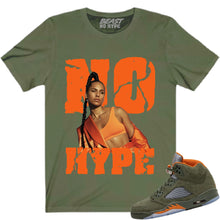 Load image into Gallery viewer, OLIVE GREEN NO HYPE TEE
