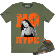 Load image into Gallery viewer, OLIVE GREEN NO HYPE TEE
