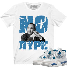 Load image into Gallery viewer, MILITARY BLUE 4 WHITE GRAPHIC NO HYPE TEE
