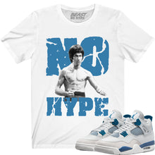 Load image into Gallery viewer, MILITARY BLUE 4 WHITE GRAPHIC NO HYPE TEE
