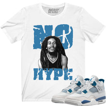 Load image into Gallery viewer, MILITARY BLUE 4 WHITE GRAPHIC NO HYPE TEE
