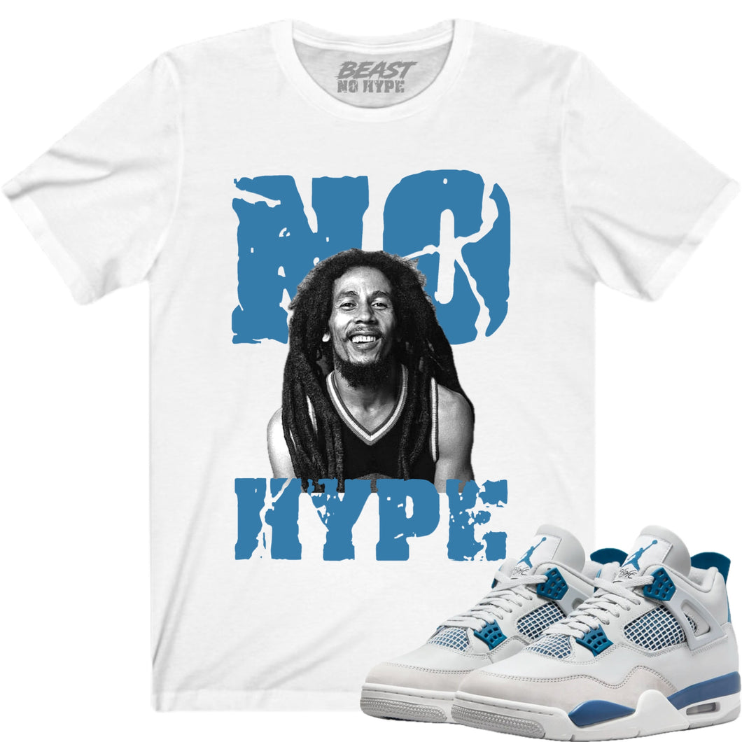 MILITARY BLUE 4 WHITE GRAPHIC NO HYPE TEE