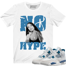 Load image into Gallery viewer, MILITARY BLUE 4 WHITE GRAPHIC NO HYPE TEE
