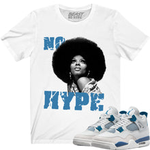 Load image into Gallery viewer, MILITARY BLUE 4 WHITE GRAPHIC NO HYPE TEE
