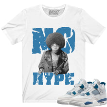 Load image into Gallery viewer, MILITARY BLUE 4 WHITE GRAPHIC NO HYPE TEE
