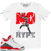 Load image into Gallery viewer, JORDAN 3 NO HYPE WHITE TEE
