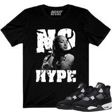 Load image into Gallery viewer, JORDAN 4 WHITE THUNDER BLACK NO HYPE TEE
