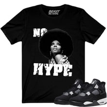 Load image into Gallery viewer, JORDAN 4 WHITE THUNDER BLACK NO HYPE TEE #2
