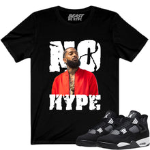 Load image into Gallery viewer, JORDAN 4 WHITE THUNDER BLACK NO HYPE TEE #2
