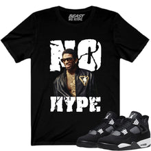 Load image into Gallery viewer, JORDAN 4 WHITE THUNDER BLACK NO HYPE TEE #2
