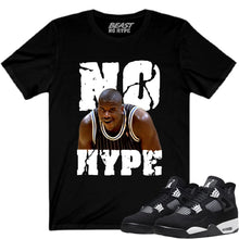 Load image into Gallery viewer, JORDAN 4 WHITE THUNDER BLACK NO HYPE TEE #2
