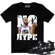 Load image into Gallery viewer, JORDAN 4 WHITE THUNDER BLACK NO HYPE TEE #2
