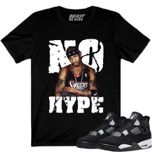 Load image into Gallery viewer, JORDAN 4 WHITE THUNDER BLACK NO HYPE TEE #2
