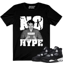 Load image into Gallery viewer, JORDAN 4 WHITE THUNDER BLACK NO HYPE TEE
