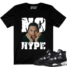 Load image into Gallery viewer, JORDAN 4 WHITE THUNDER BLACK NO HYPE TEE #2
