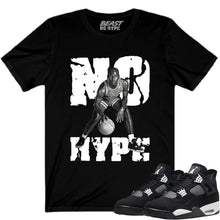 Load image into Gallery viewer, JORDAN 4 WHITE THUNDER BLACK NO HYPE TEE
