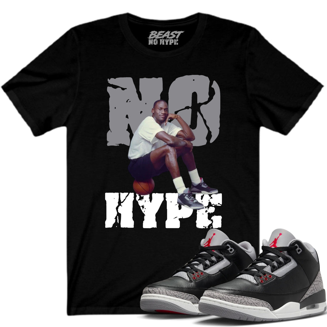 JORDAN 3 BLACK CEMENT TEE