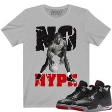 Load image into Gallery viewer, JORDAN 4 BRED REIMAGINED NO HYPE TEE
