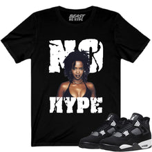 Load image into Gallery viewer, JORDAN 4 WHITE THUNDER BLACK NO HYPE TEE #2
