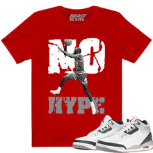 Load image into Gallery viewer, JORDAN CEMENT GREY 3 NO HYPE TEE
