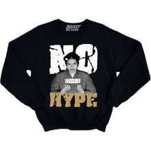 Load image into Gallery viewer, GRATITUDE NO HYPE BLACK CREWNECK2
