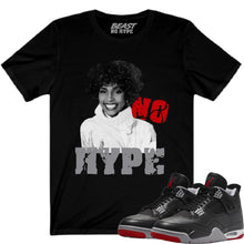 Load image into Gallery viewer, BLACK REIMAGINED BRED 4 NO HYPE TEE
