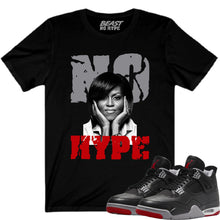 Load image into Gallery viewer, BLACK REIMAGINED BRED 4 NO HYPE TEE
