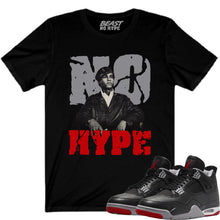 Load image into Gallery viewer, BLACK REIMAGINED BRED 4 NO HYPE TEE
