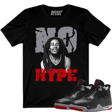 Load image into Gallery viewer, BLACK REIMAGINED BRED 4 NO HYPE TEE
