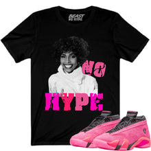 Load image into Gallery viewer, LADIES SHOCKING PINK 14 NO HYPE BLACK TEE
