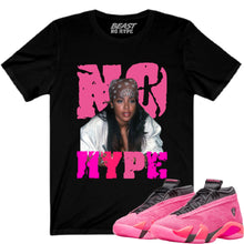 Load image into Gallery viewer, LADIES SHOCKING PINK 14 NO HYPE BLACK TEE
