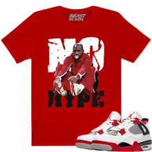 Load image into Gallery viewer, JORDAN 4 FIRE RED NO HYPE TEE
