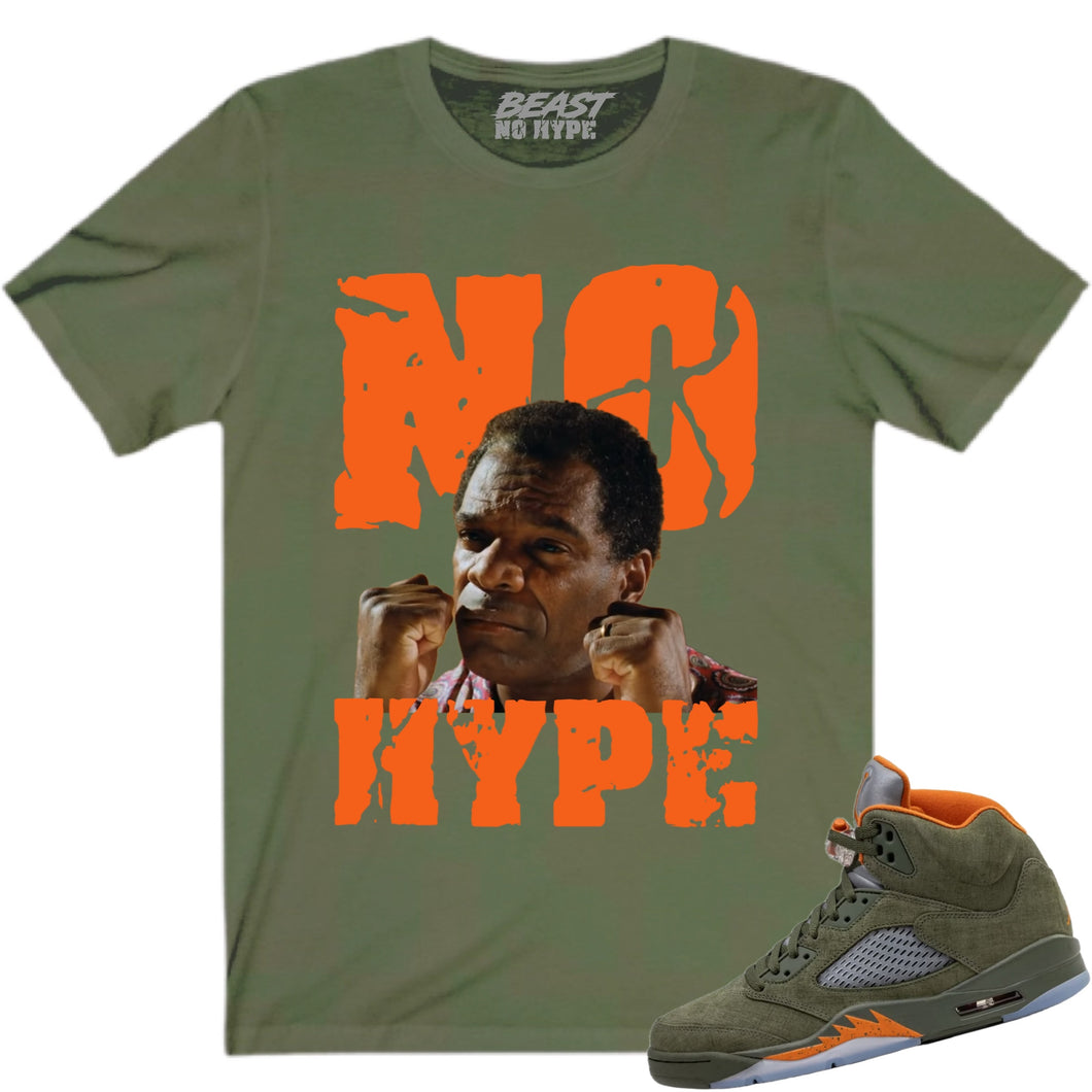 NO HYPE OLIVE GREEN TEE