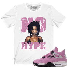 Load image into Gallery viewer, JORDAN 4 PINK ORCHID NO HYPE WHITE TEE
