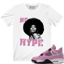 Load image into Gallery viewer, JORDAN 4 PINK ORCHID NO HYPE WHITE TEE
