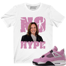 Load image into Gallery viewer, JORDAN 4 PINK ORCHID NO HYPE WHITE TEE
