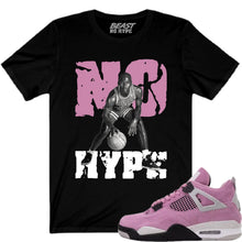 Load image into Gallery viewer, JORDAN 4 ORCHID NO HYPE BLACK TEE
