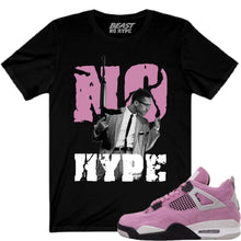 Load image into Gallery viewer, JORDAN 4 ORCHID NO HYPE BLACK TEE
