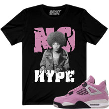 Load image into Gallery viewer, JORDAN 4 ORCHID NO HYPE BLACK TEE
